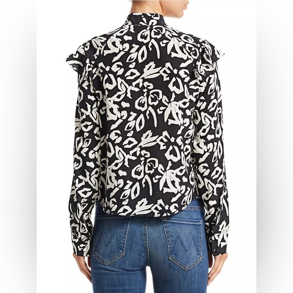 Tanya Taylor Block Print Layla Top - Picture 4 of 14